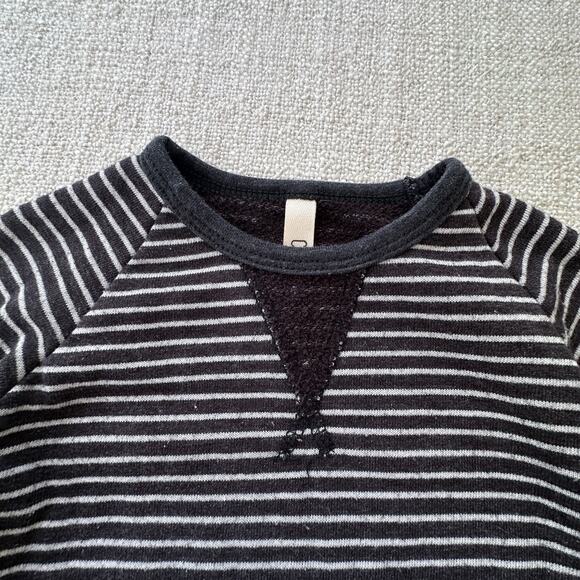 Childhoods Black Striped Peplum Sweatshirt VGUC 18-24mo - Picture 3 of 5